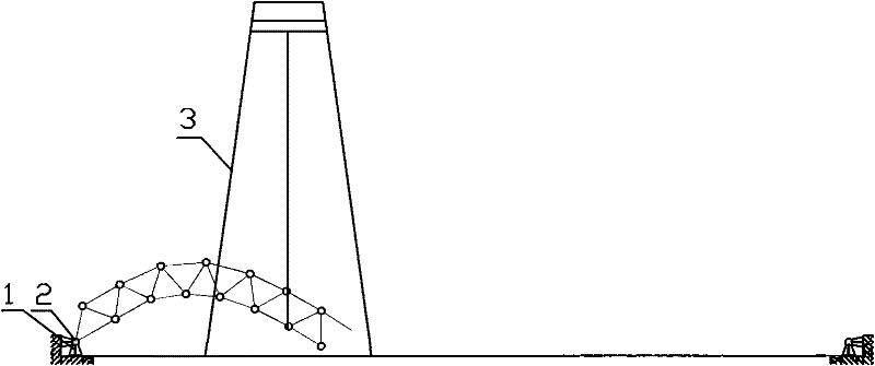 Method for mounting wide-span cylindrical reticulated shell