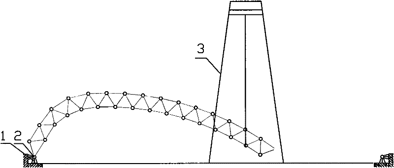 Method for mounting wide-span cylindrical reticulated shell