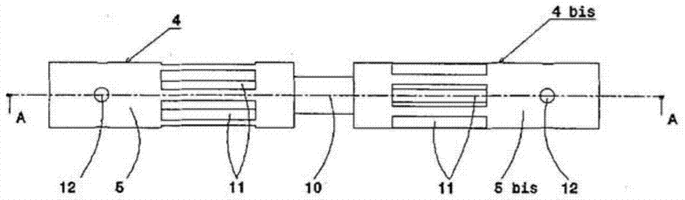 Actuator consisting of two magnetic bearing motors