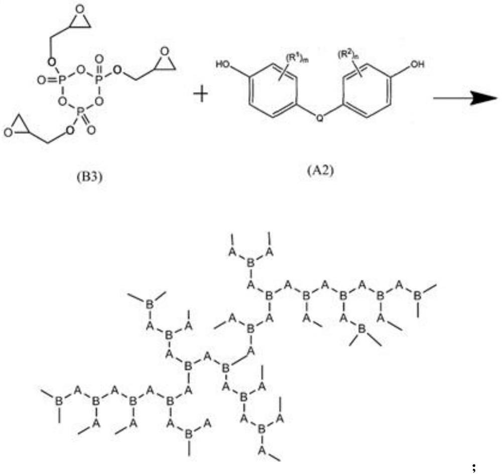 A kind of epoxy-terminated hyperbranched polyphosphate and preparation method thereof