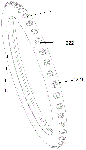 Outer ring cover body of steering wheel