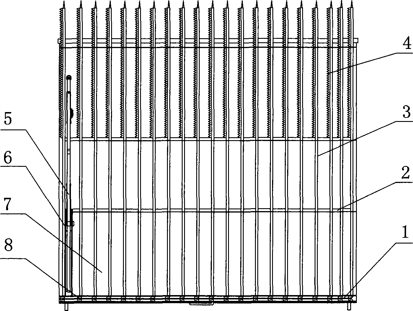 Folding anti-boarding device