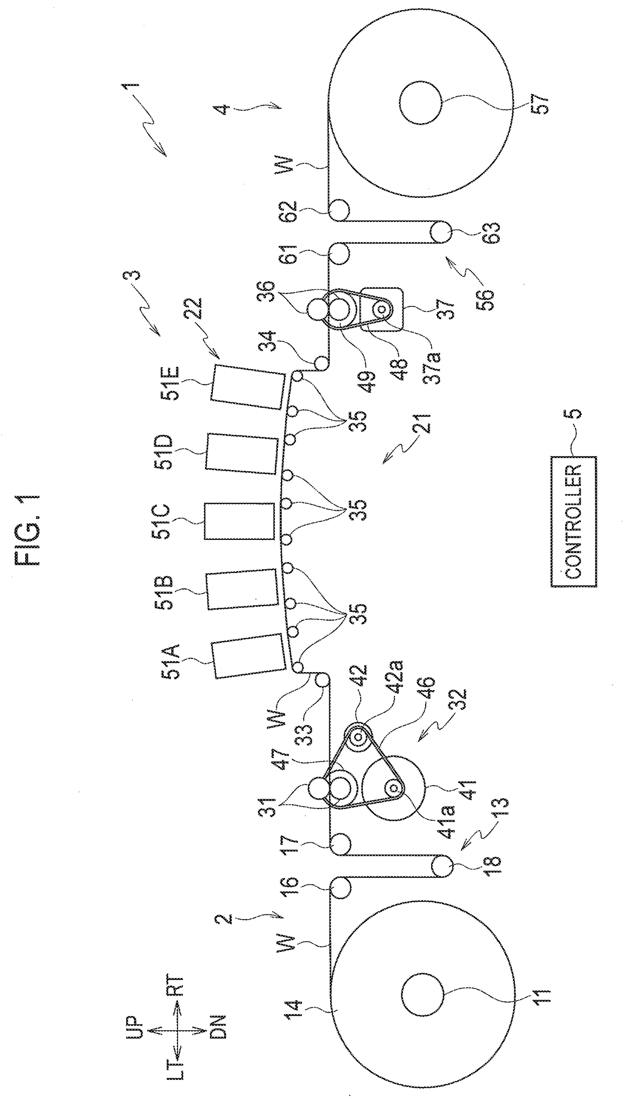 Conveyance apparatus of web being print medium