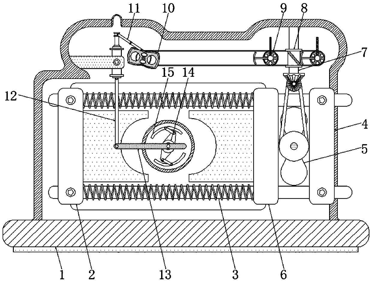 Aluminum alloy fixing device with outer wall clamping and inner wall supporting functions