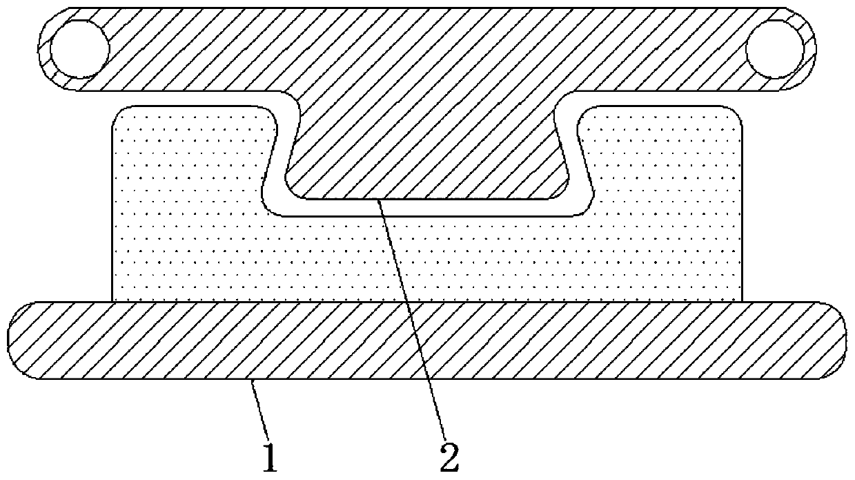 Aluminum alloy fixing device with outer wall clamping and inner wall supporting functions