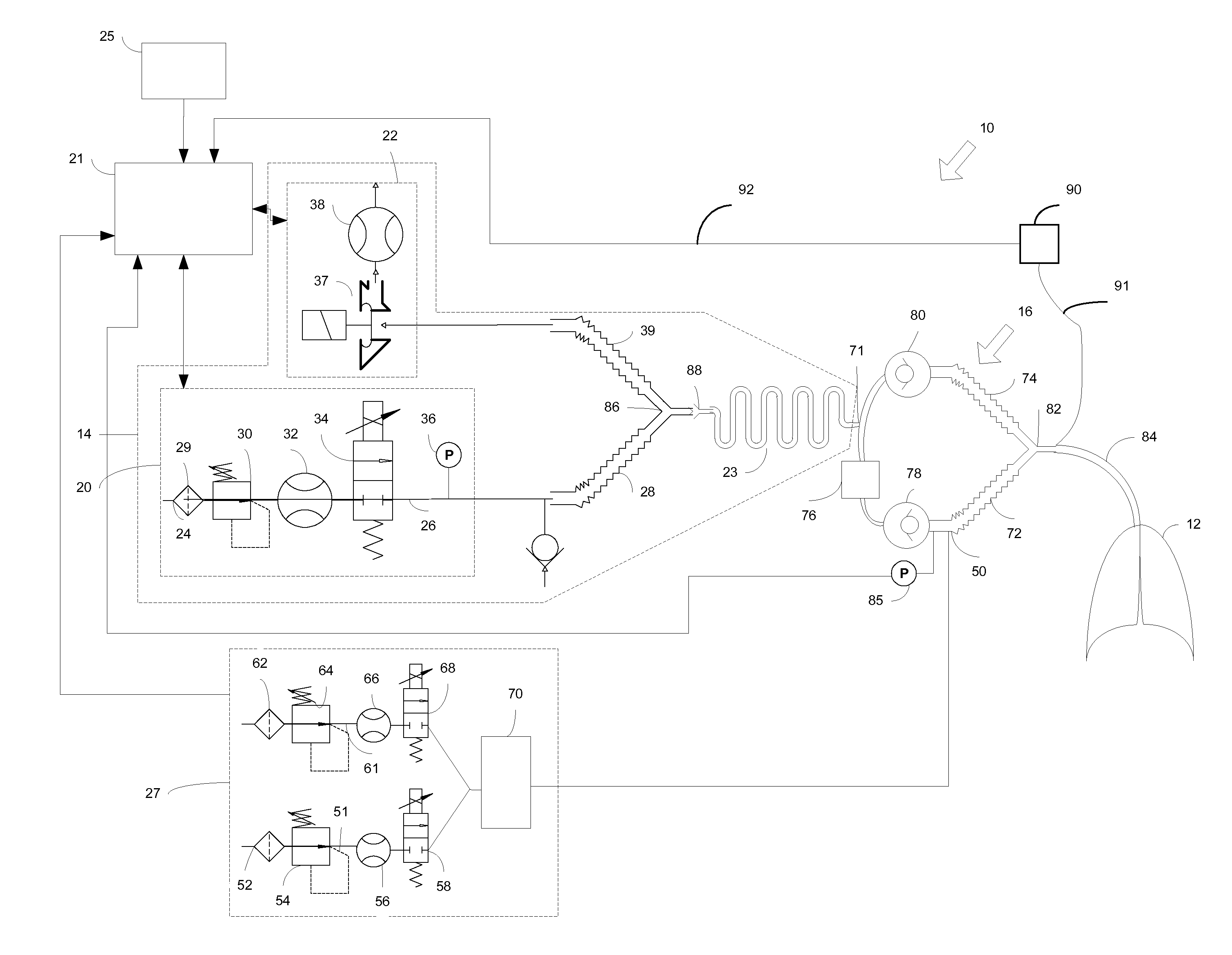 Method and arrangement for determining a ventilation need specific for a patient