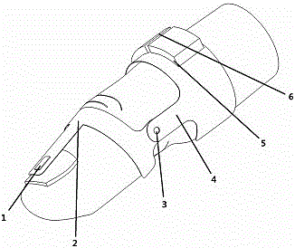 Pulse signal acquisition and data wireless transmission device located on fingernail