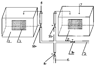 Method and device for cleaning high-efficiency water-saving medicine-saving membrane unit