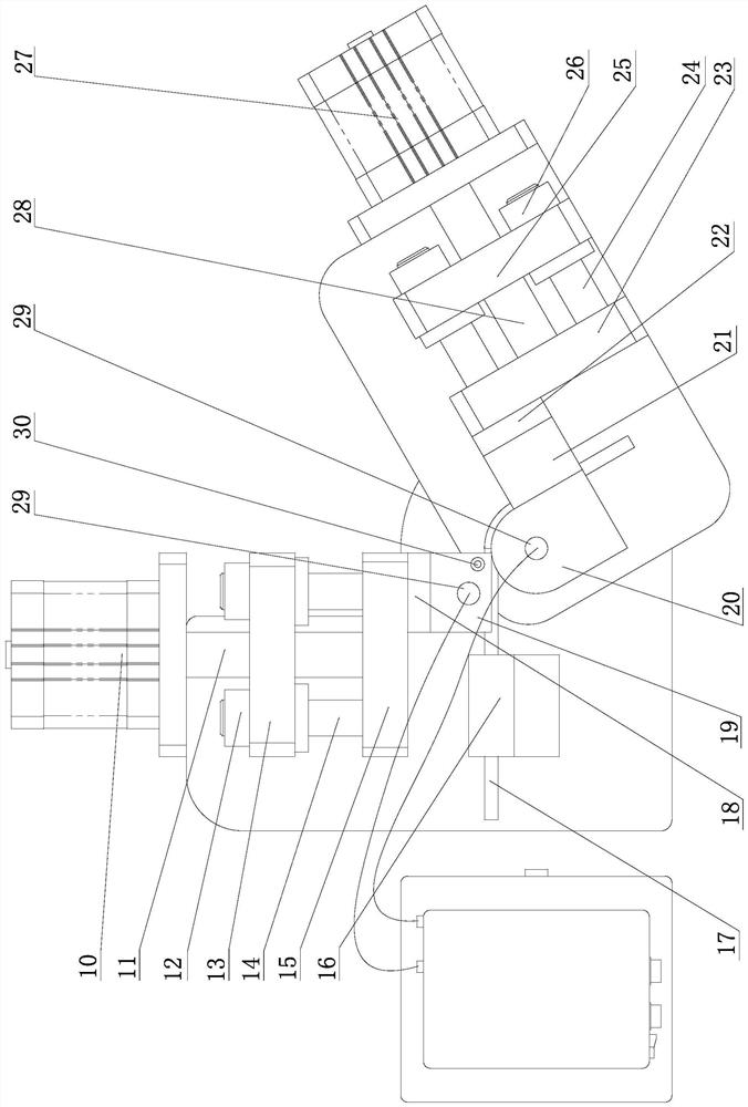 A micro heat pipe current assisted bending forming device and method