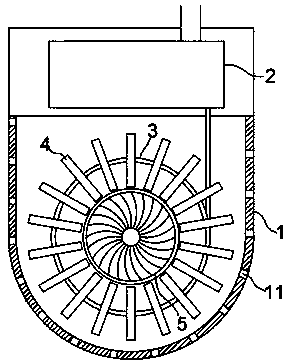 Turbine type air conditioner outdoor unit