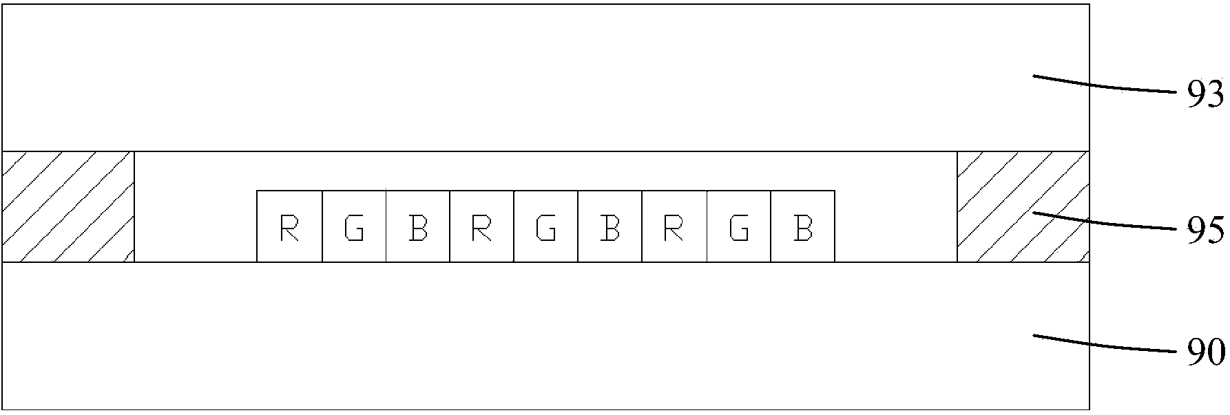 Packaging structure of OLED device and method thereof