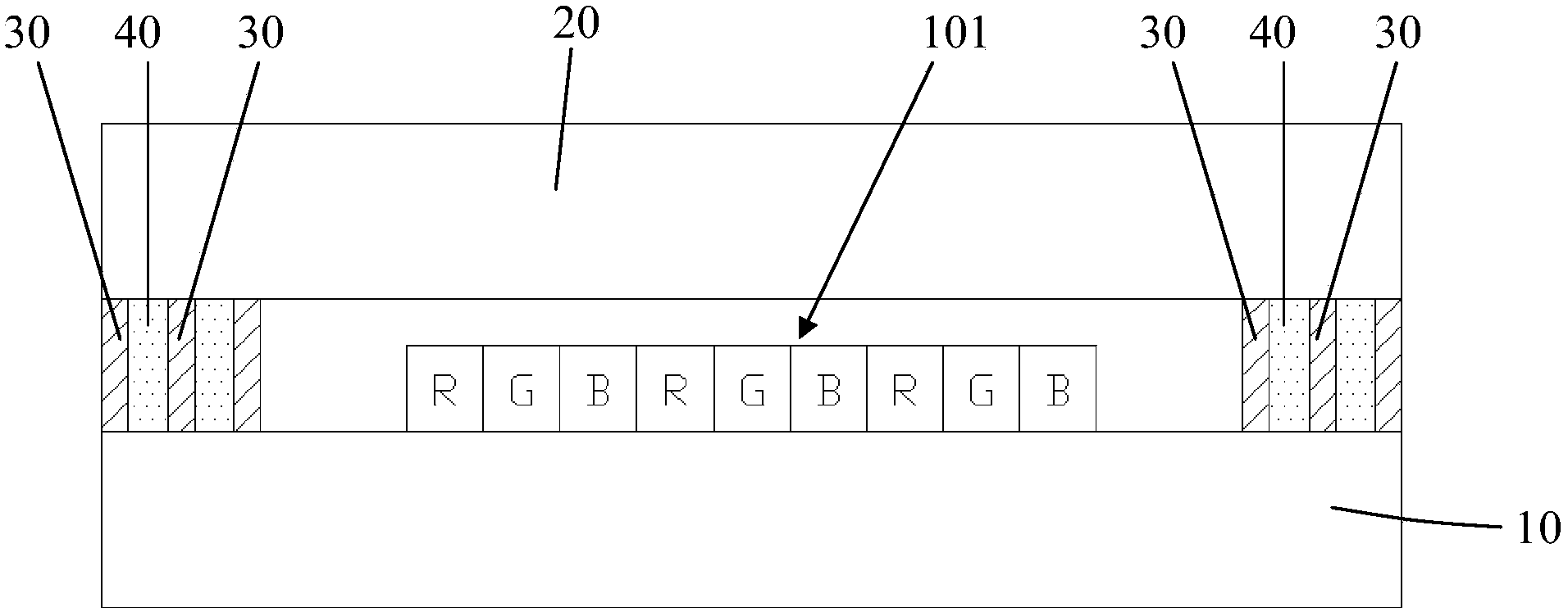 Packaging structure of OLED device and method thereof