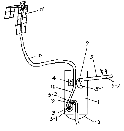 Escape system capable of gliding in deceleration