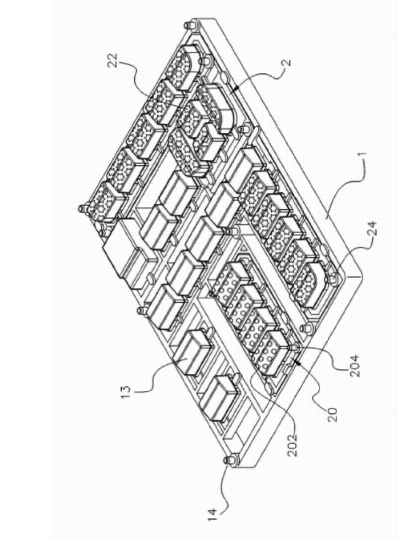 Press key modularized composite structure and blanking method thereof