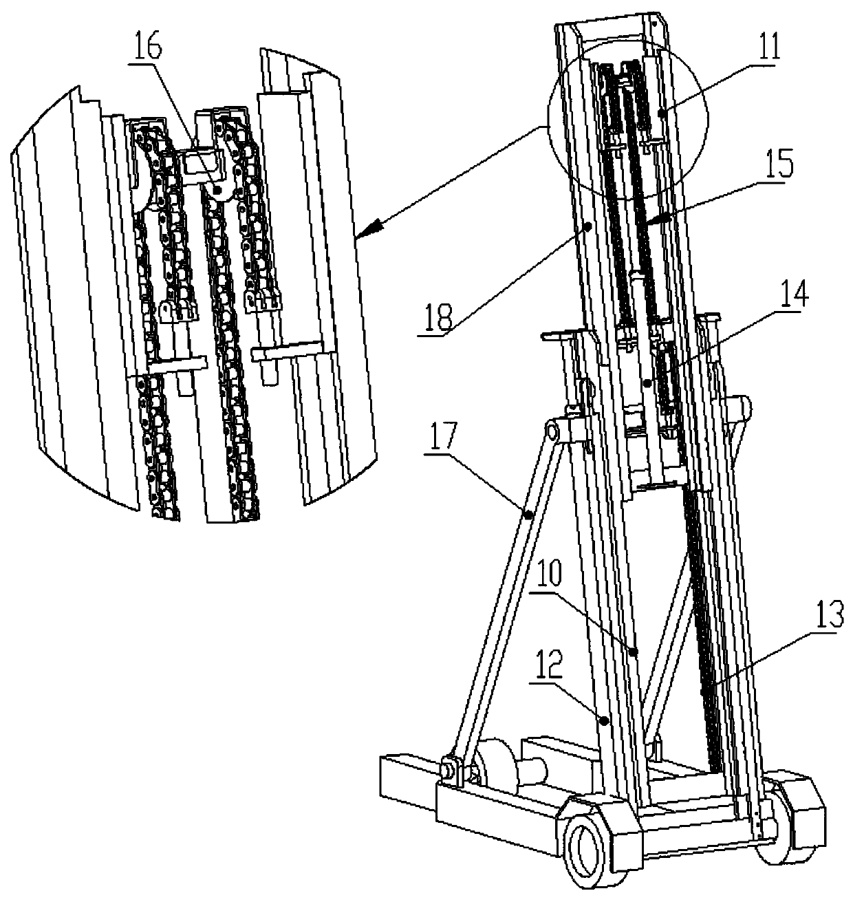 Clean room engineering color plate mounting manipulator