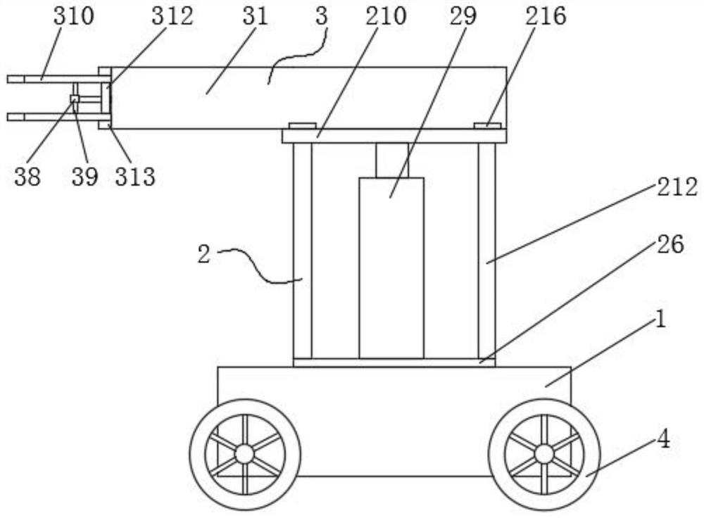 Intelligent material carrying mechanical arm