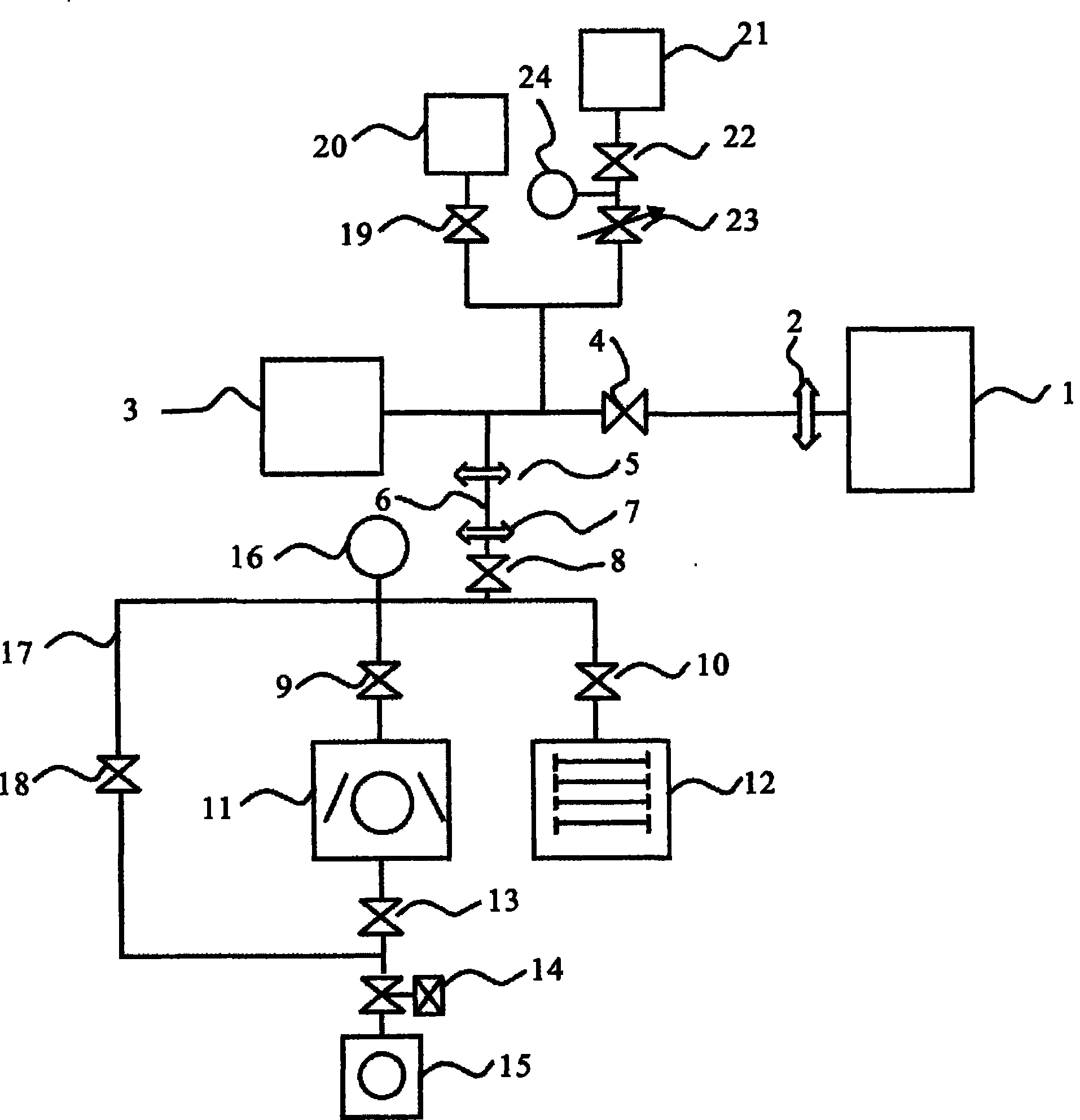 Device for measuring air permeability of isolation material