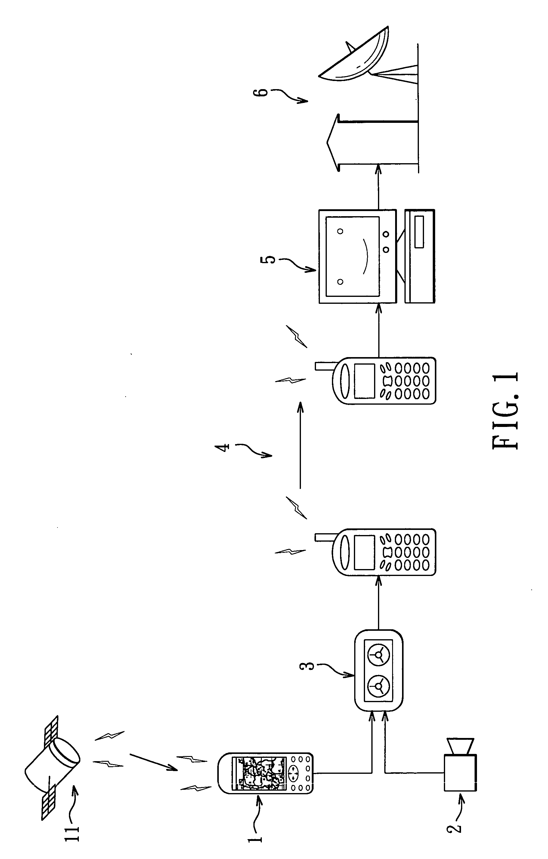 Method of generating a composite output including a live image portion and an electronic map portion