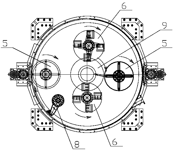 Multi-rotor frequency-changing sand mixer and sand mixing method