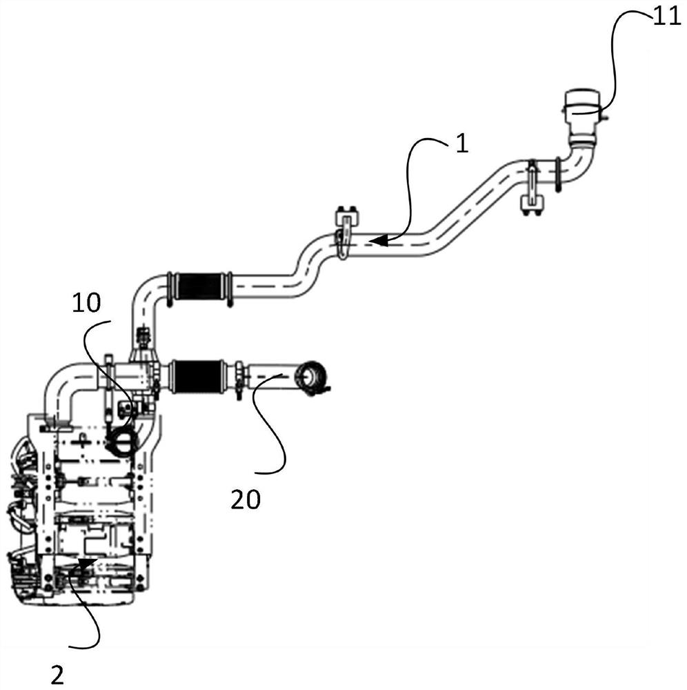 Exhaust tail pipe of hazardous chemical vehicle