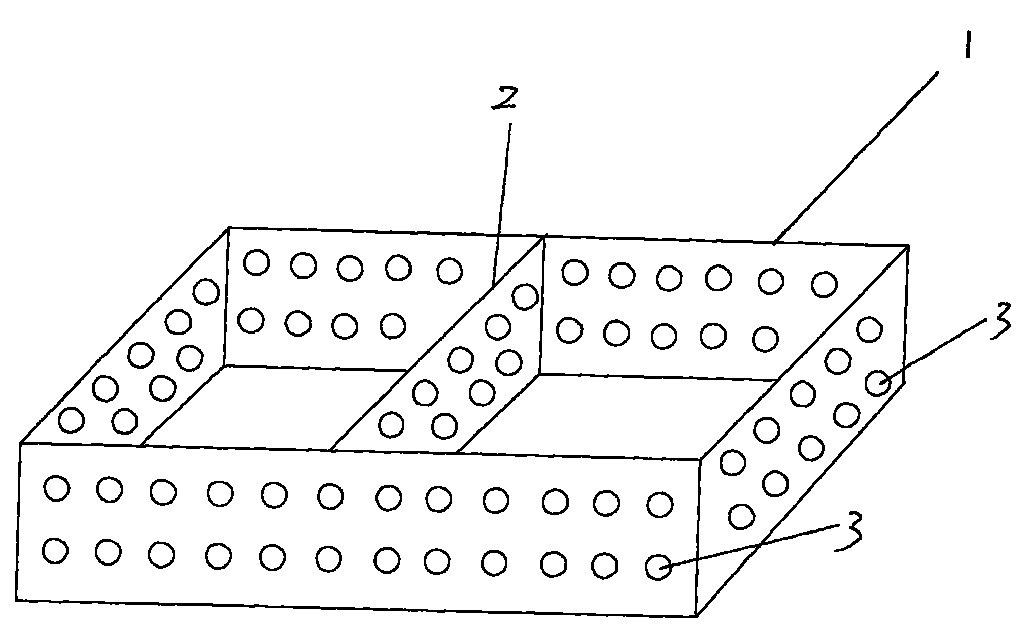 Ecological slope protection brick for levee