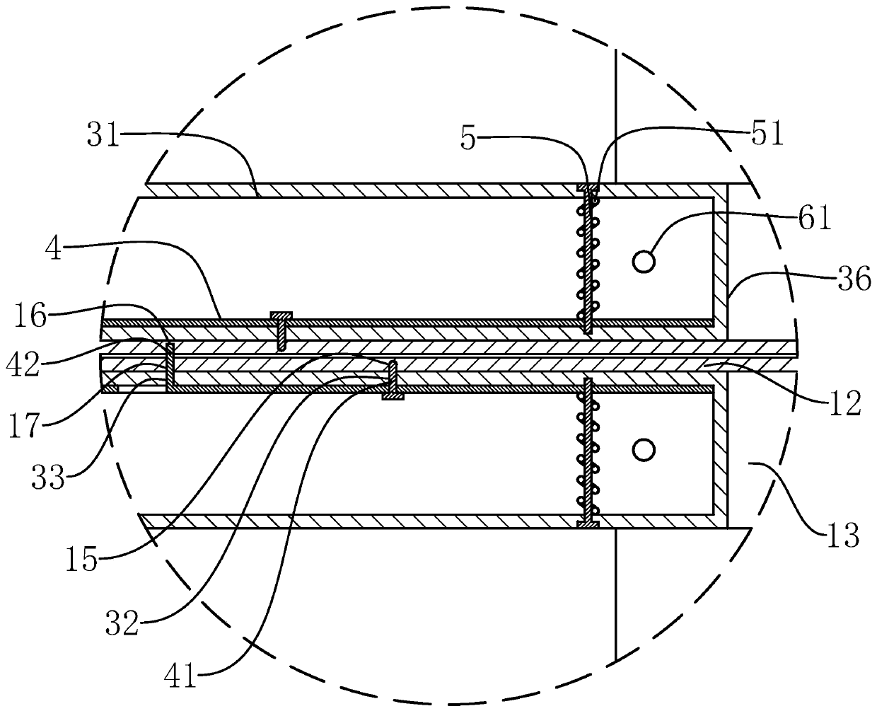 Building outer wall structure and construction method thereof