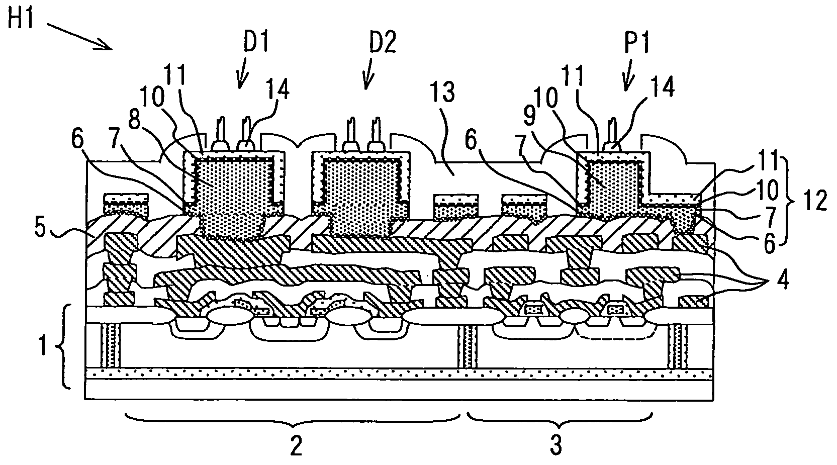 Power composite integrated semiconductor device and manufacturing method thereof