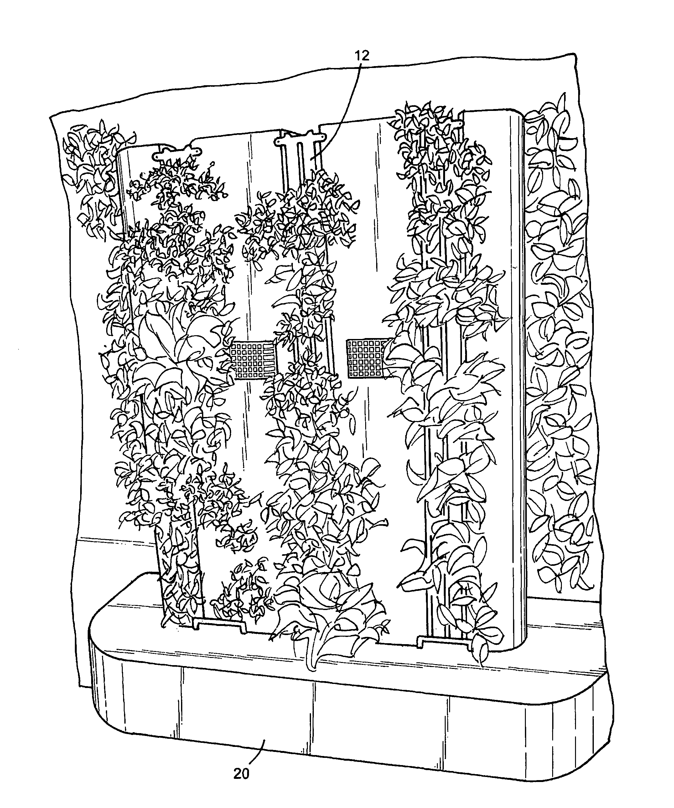 Hydroponic produce display apparatus