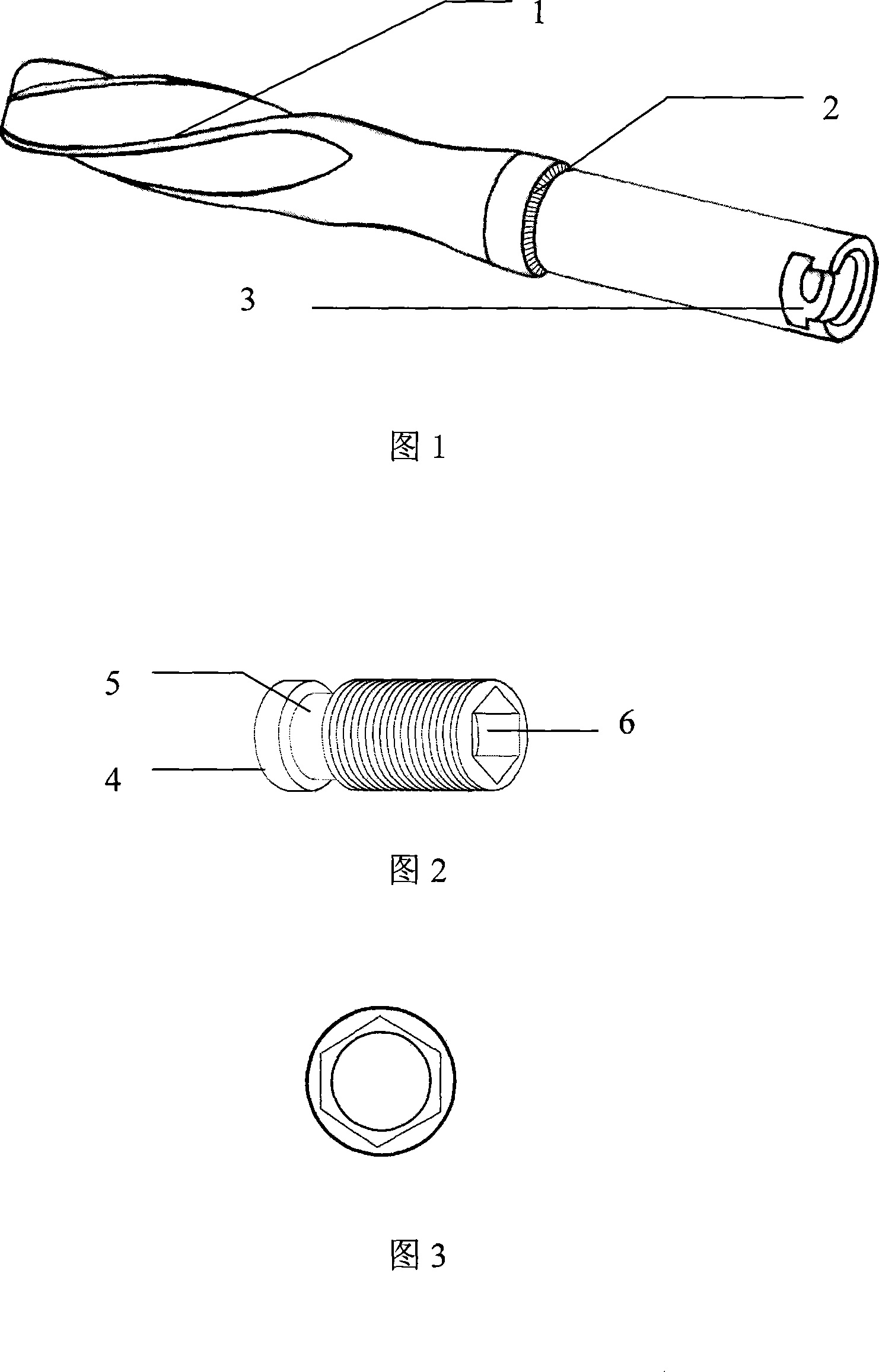 Anti-rotating self-locking bone fracture internal fixing device