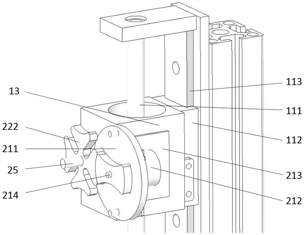 A continuous 3D printing device