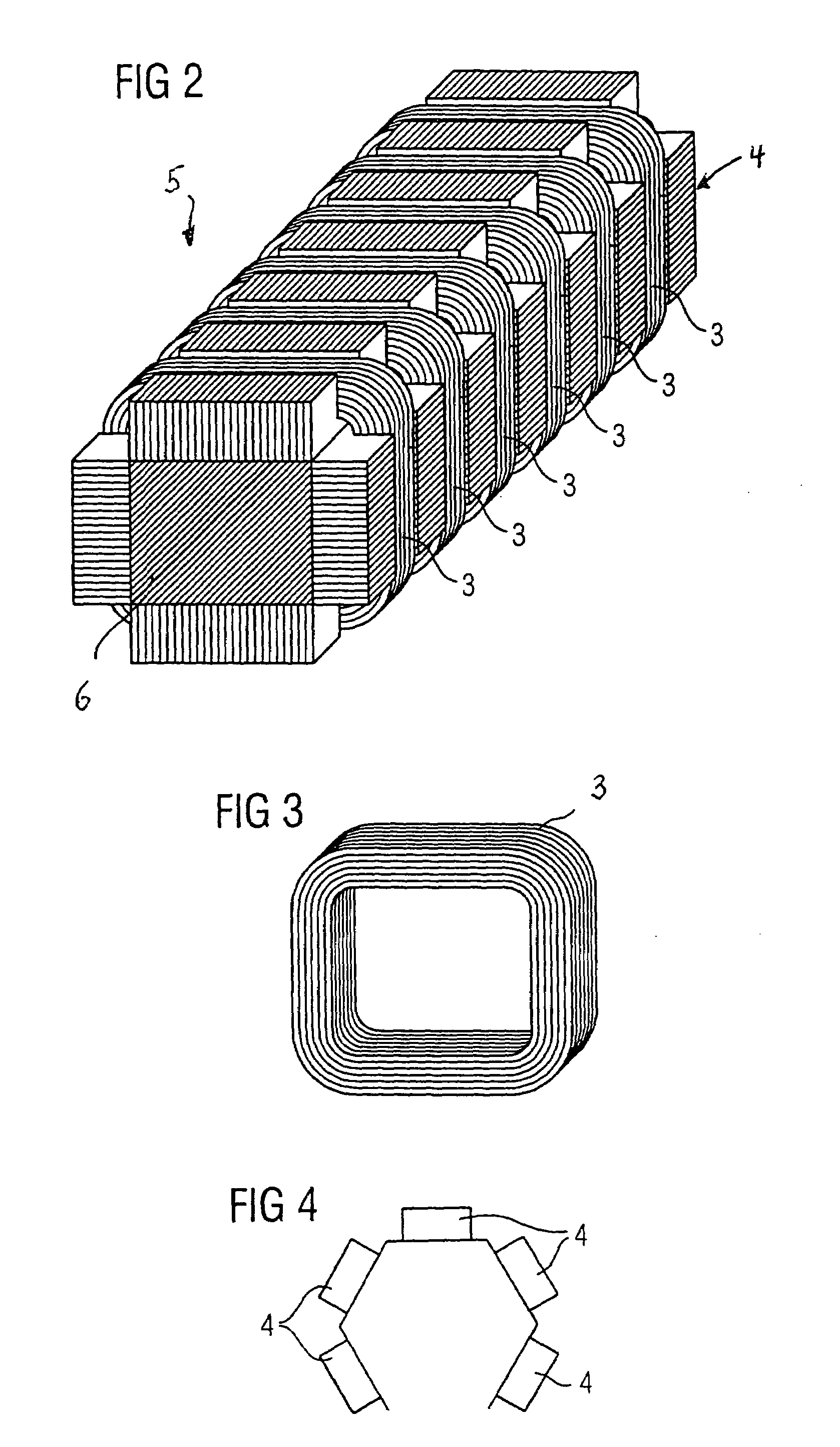 Polygonal structure of a linear motor with ring winding