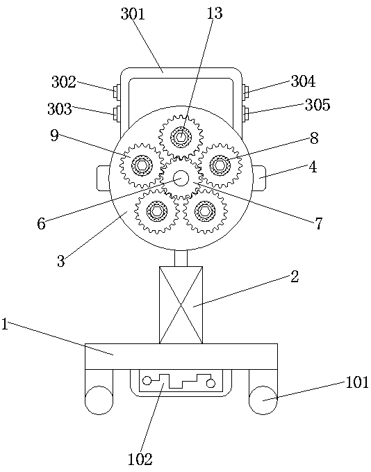 Convenient-to-use vehicle tire replacement device