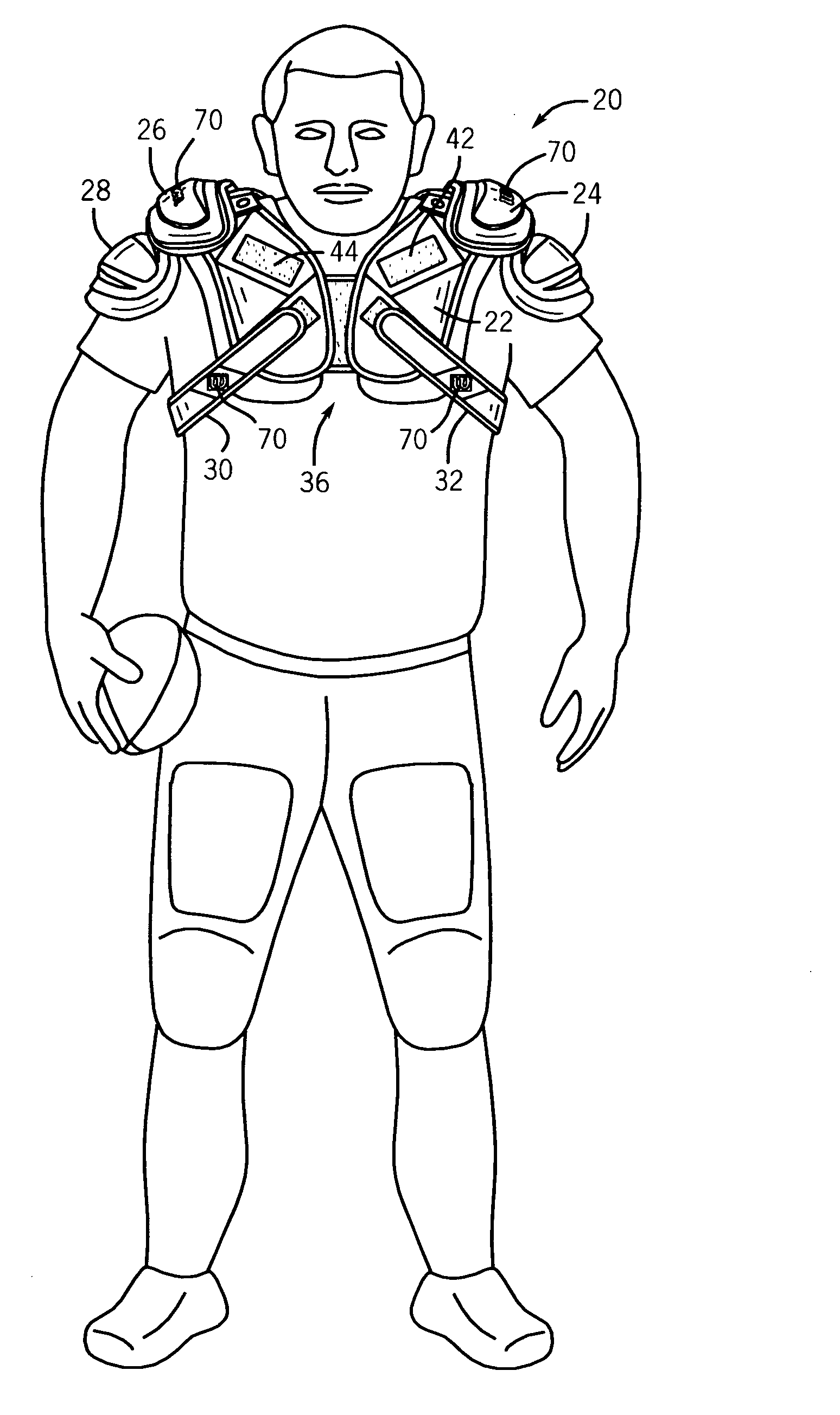 Protective shoulder pads