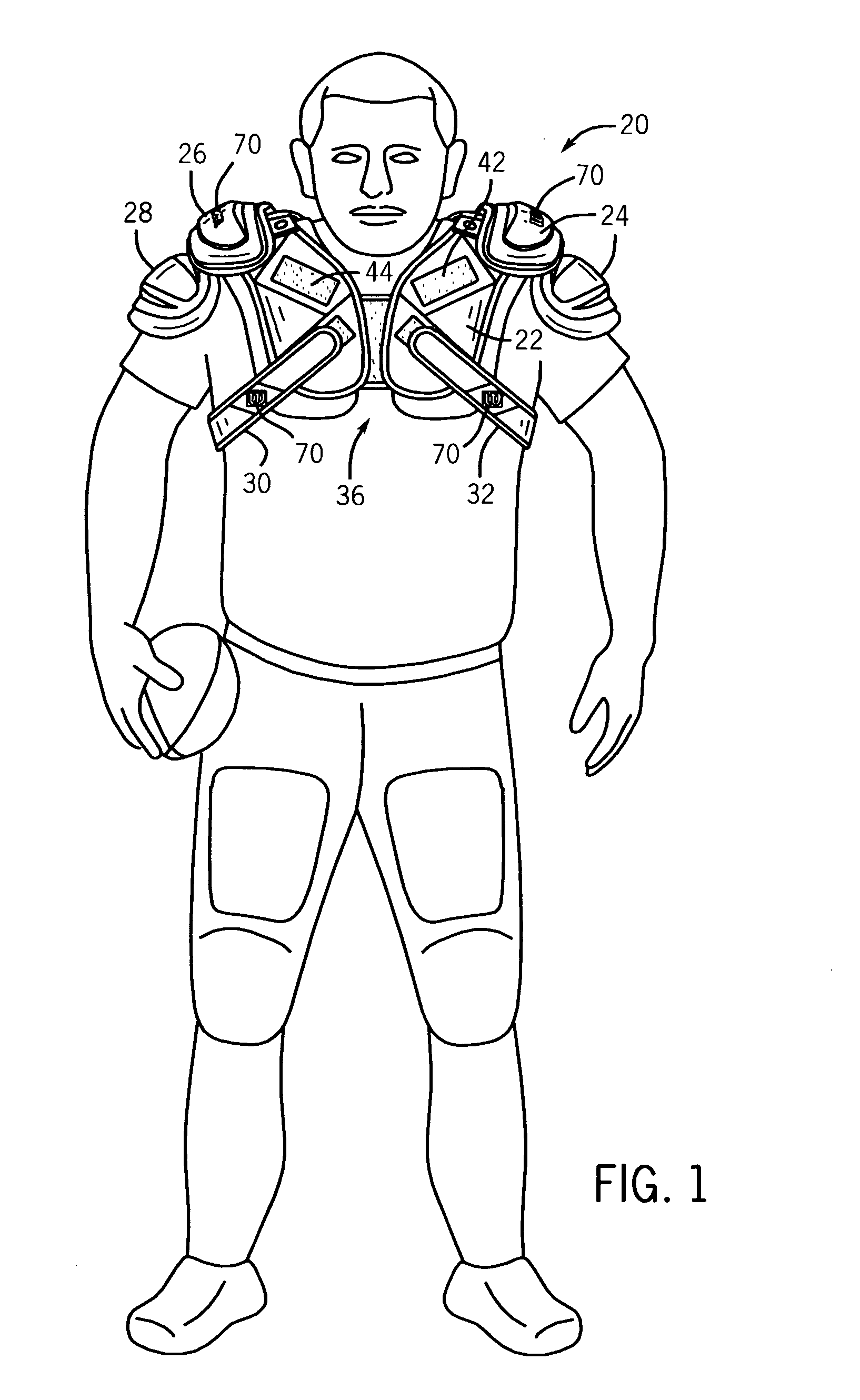 Protective shoulder pads