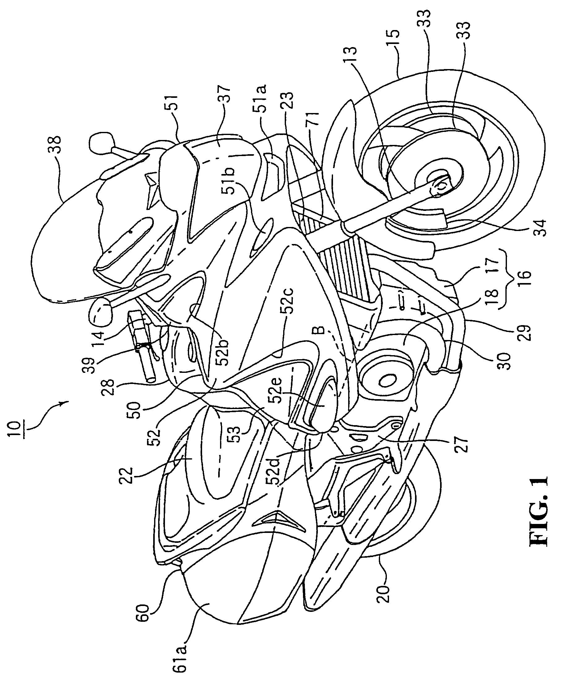 Cowl structure of vehicle