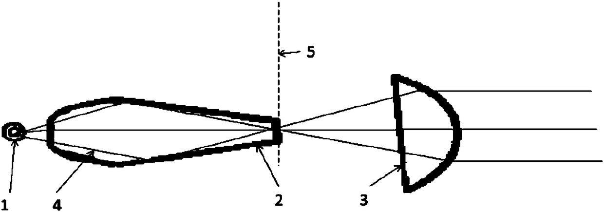 Light-guide-based low-high beam system and automobile lamp