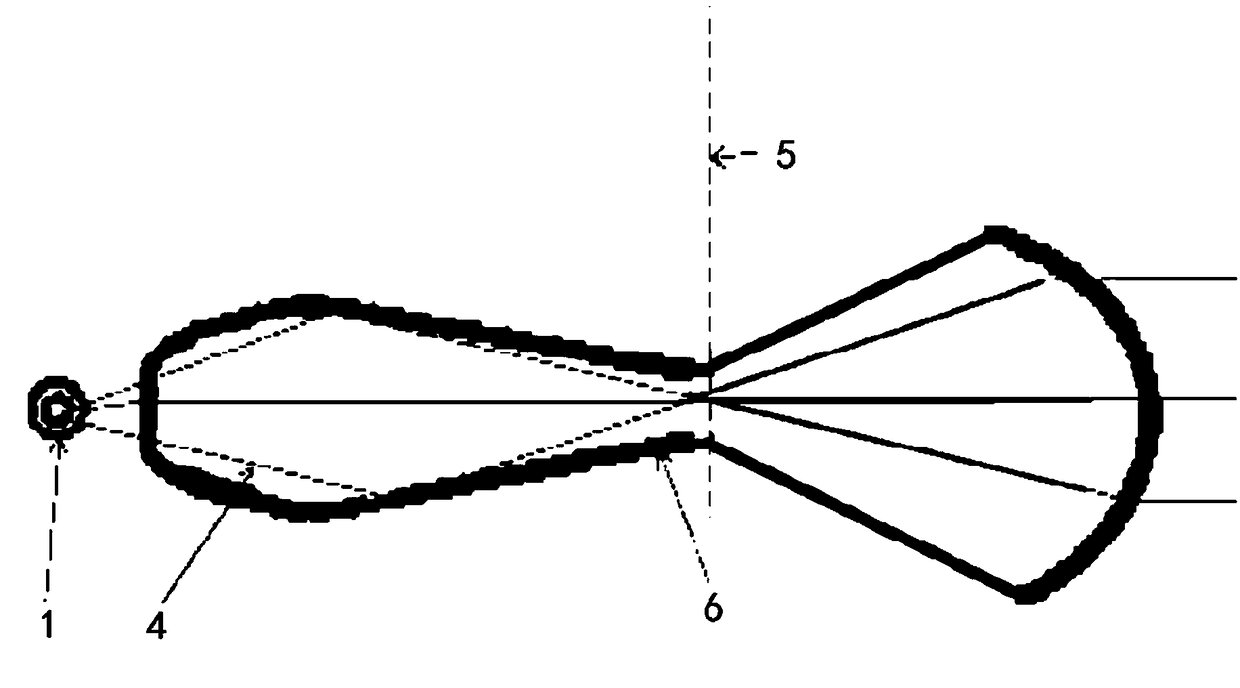 Light-guide-based low-high beam system and automobile lamp