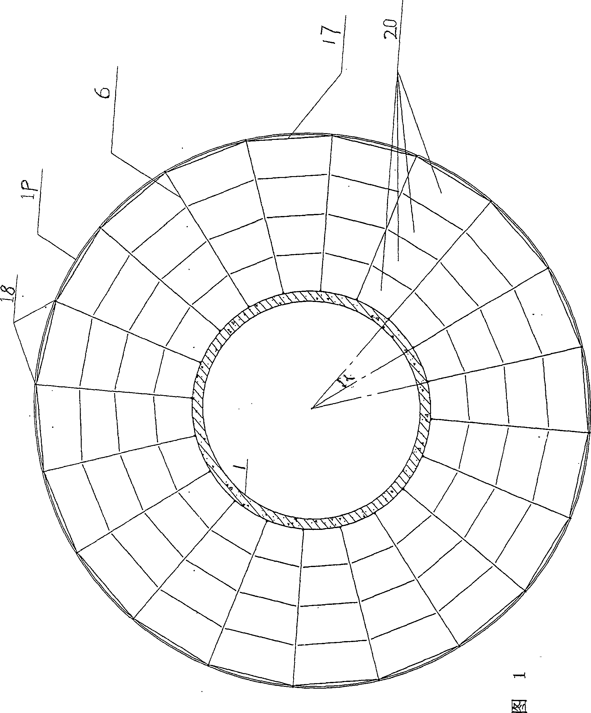 High altitude rootless construction platform and construction method thereof