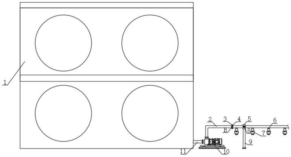 Water supply device for landscaping