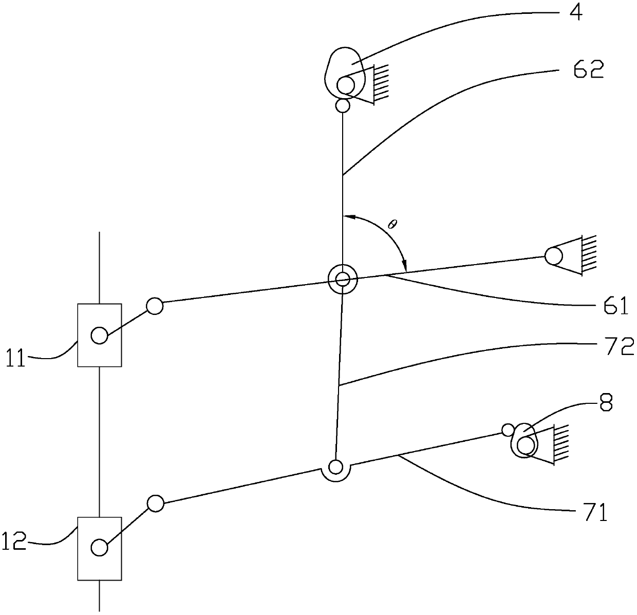 Needle rod-pressure pin driving device applied to computer embroidering machine