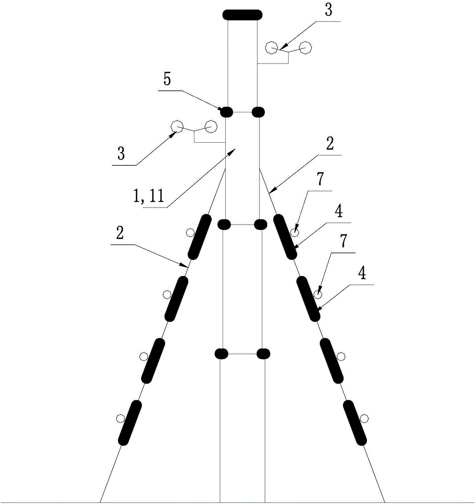 Anti-freezing wind measurement tower