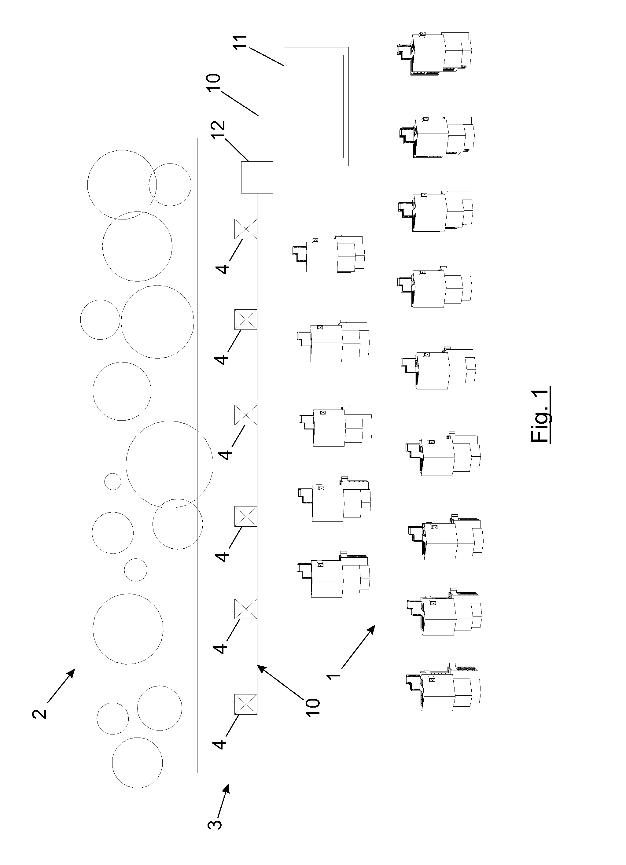 System for self-protection against forest fires in an urban forest interface