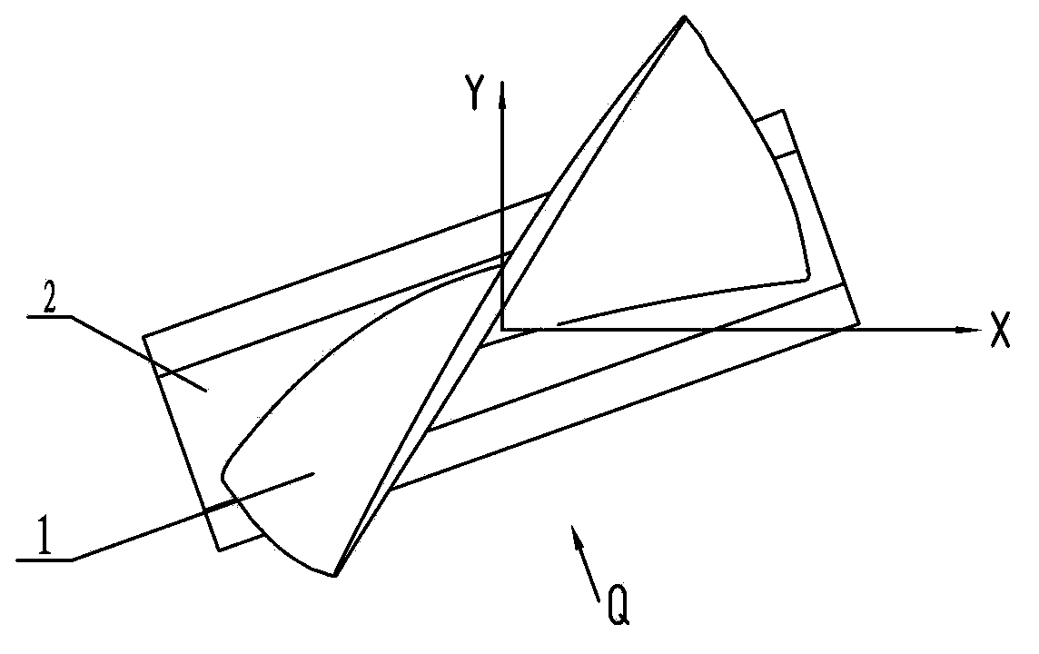 Secondary first-stage blade for transonic compressor on high-speed gas turbine