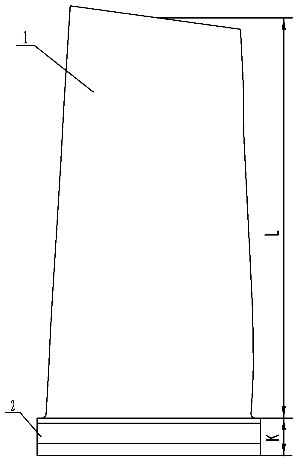 Secondary first-stage blade for transonic compressor on high-speed gas turbine