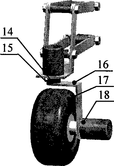 Shrimp-shaped six-wheel mobile robot