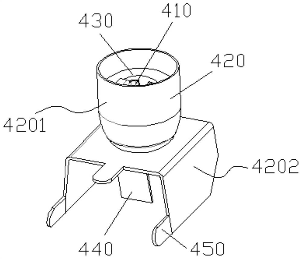 Bending device for terminal