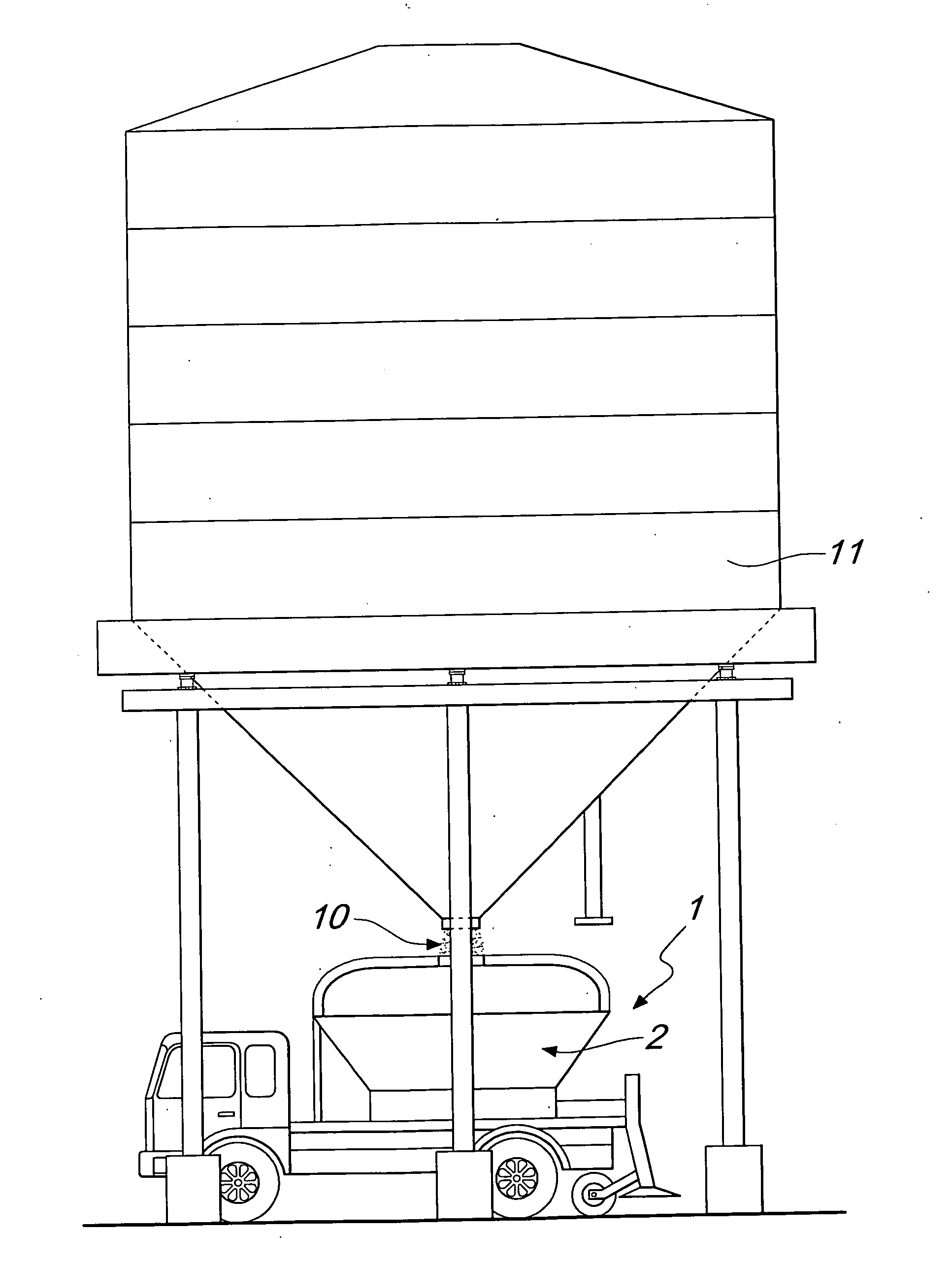 Device for preparing an aqueous solution of salt, particularly of calcium chloride, for use as a surface deicer....