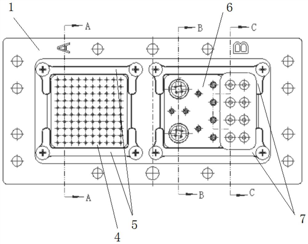 Filtering connector capable of transmitting photoelectric mixed signal