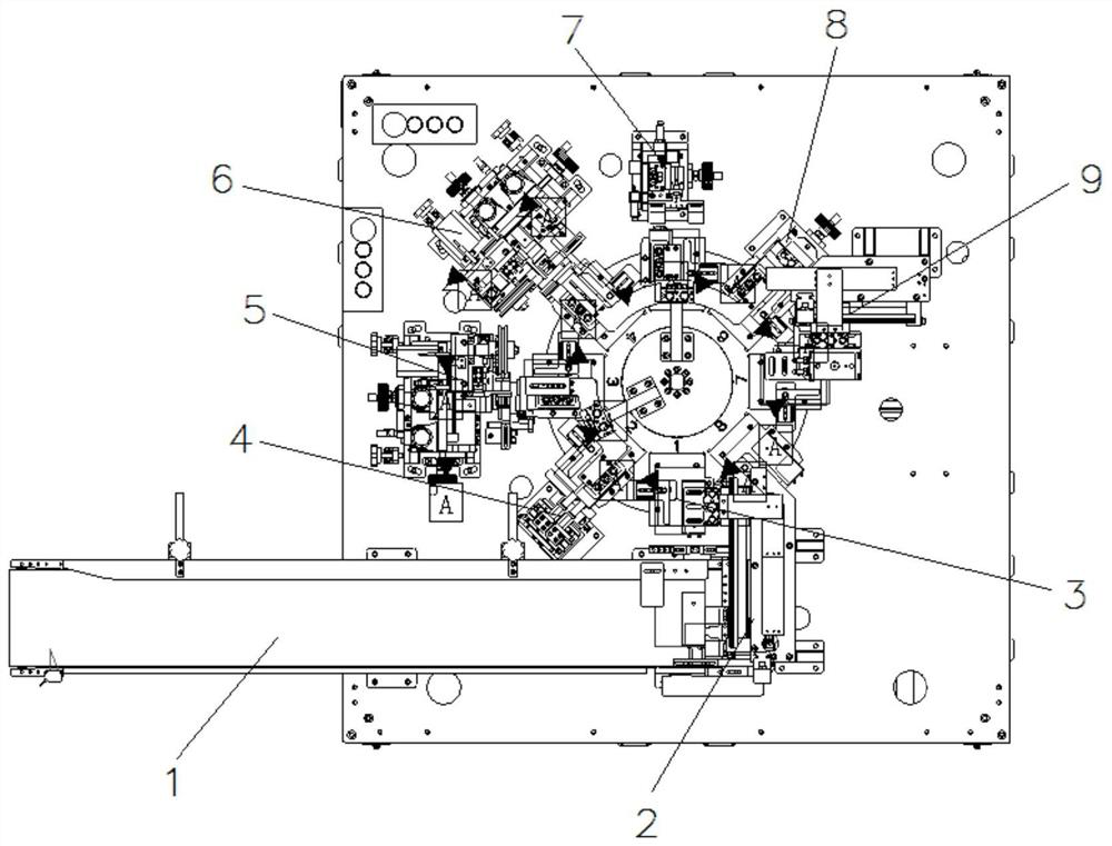 Full-automatic two-trimming rubberizing machine and rubberizing method thereof