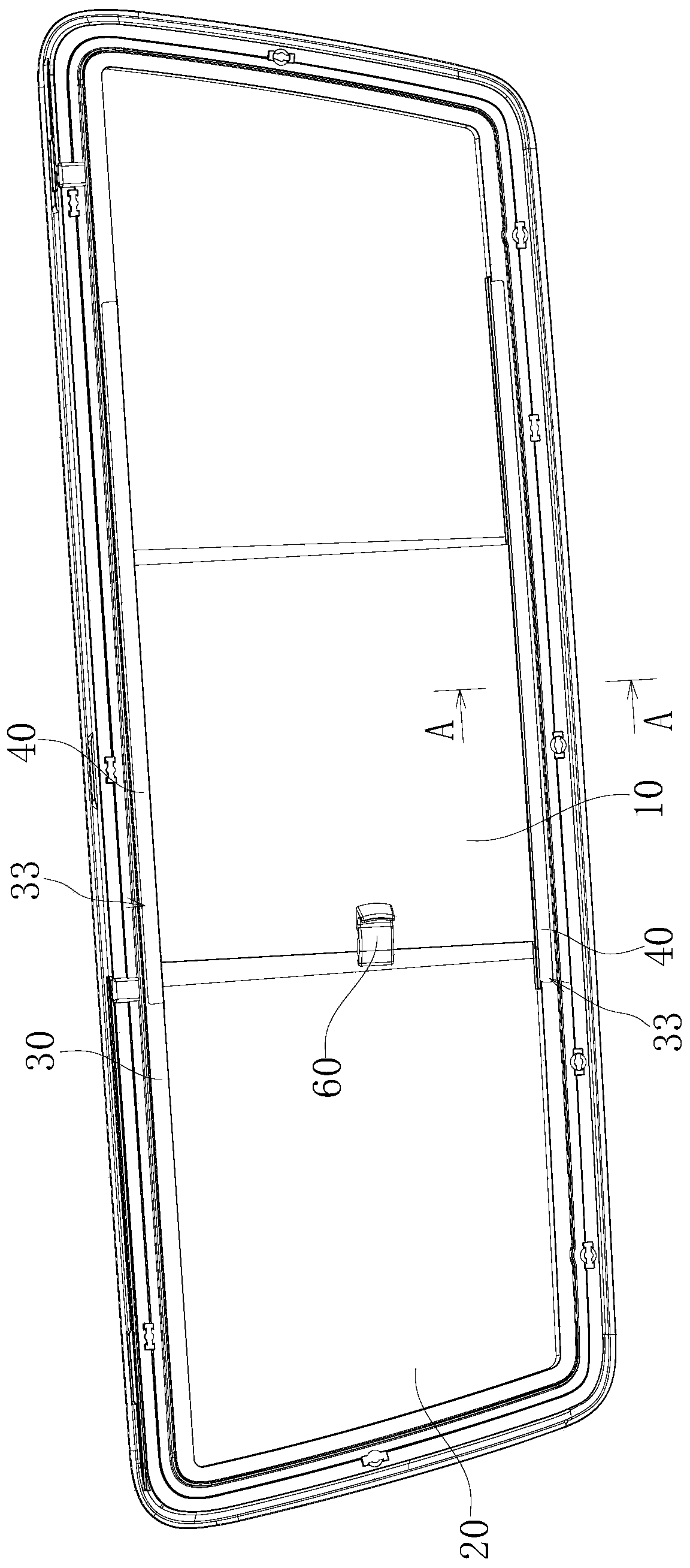 Automobile sliding window